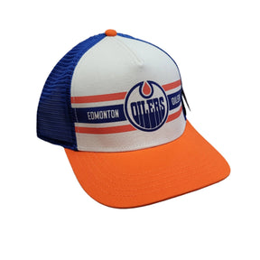 Edmonton Oilers Sinclair Snapback Hat - Blue/Orange