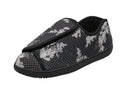 Foamtreads Women's Nurse Slippers - Black Flower