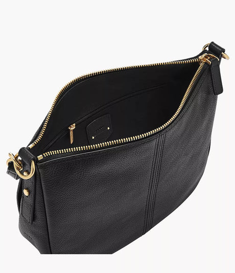 Fossil Jolie Leather Crossbody Bag - Black