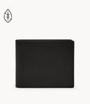 Fossil Men's Derrick RFID Bifold Flip Id Wallet - Black