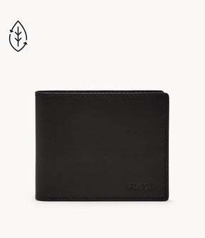 Fossil Men's Derrick RFID Bifold Flip Id Wallet - Black