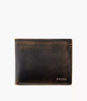 Fossil Men's Wade Flip ID Bifold Wallet - Black