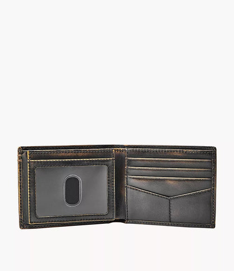 Fossil Men's Wade Flip ID Bifold Wallet - Black