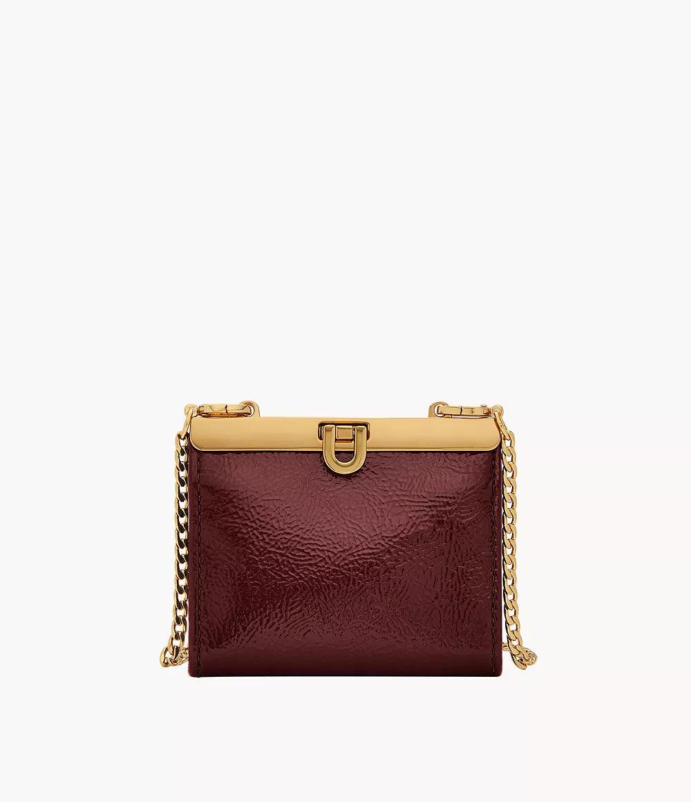 Gold fossil purse shop