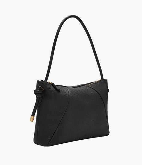 Fossil Willa Leather Shoulder Bag - Black