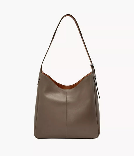 Fossil Women's Dillon Leather Hobo Bag - Smoke