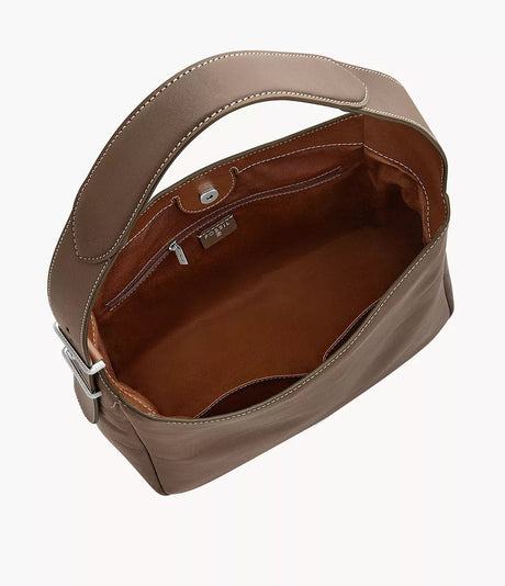 Fossil Women's Dillon Leather Hobo Bag - Smoke