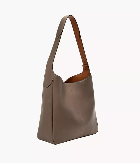 Fossil Women's Dillon Leather Hobo Bag - Smoke