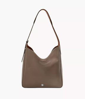 Fossil Women's Dillon Leather Hobo Bag - Smoke