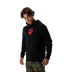 Fox Men's Fox Head Fleece Pullover Hoodie - Black/Red