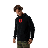 Fox Men's Fox Head Fleece Pullover Hoodie - Black/Red