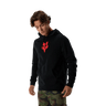 Fox Men's Fox Head Fleece Pullover Hoodie - Black/Red
