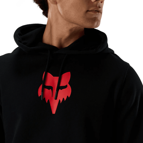 Fox Men's Fox Head Fleece Pullover Hoodie - Black/Red