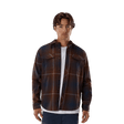 Fox Men's Survivalist Fire Flannel LS Shirt - Dark Brown