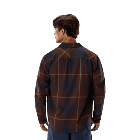 Fox Men's Survivalist Fire Flannel LS Shirt - Dark Brown