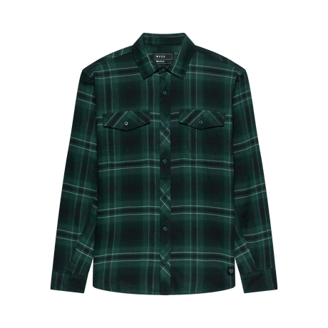 Fox Men's Survivalist Stretch Flannel LS Shirt - Dark Green