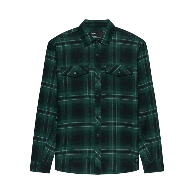 Fox Men's Survivalist Stretch Flannel LS Shirt - Dark Green