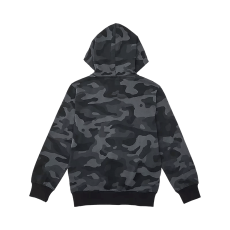 Fox Youth Boys Fox Head Camo Fleece Zip Hoodie - Black Camo