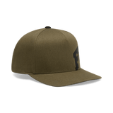 Fox Youth Boys Fox Head X Snapback Hat - Olive Green