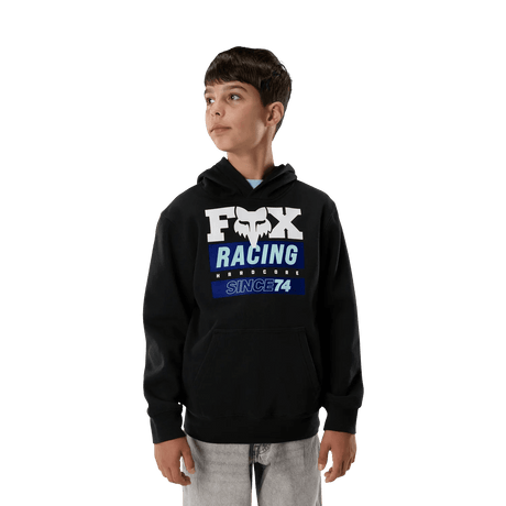 Fox Youth Boys Since 74 Fleece Pullover Hoodie - Black