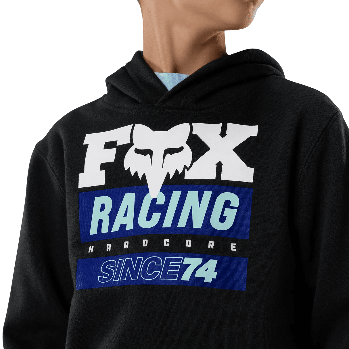 Fox Youth Boys Since 74 Fleece Pullover Hoodie - Black