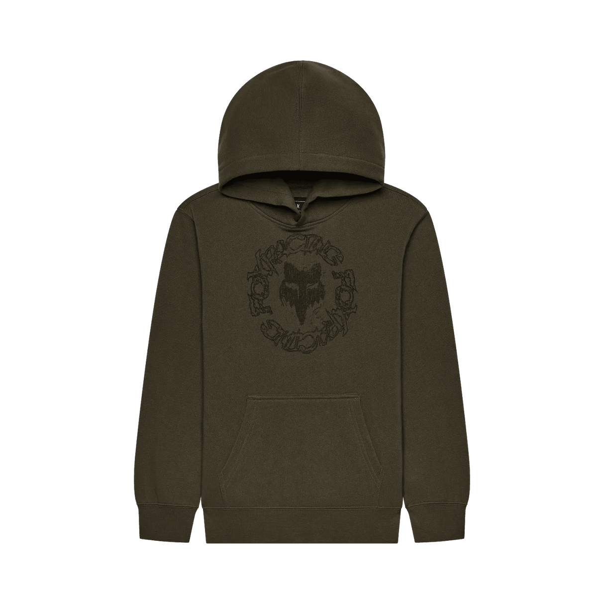 Fox Youth Boys Slowburn Fleece Pullover Hoodie - Olive Green