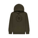 Fox Youth Boys Slowburn Fleece Pullover Hoodie - Olive Green