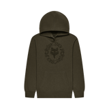 Fox Youth Boys Slowburn Fleece Pullover Hoodie - Olive Green