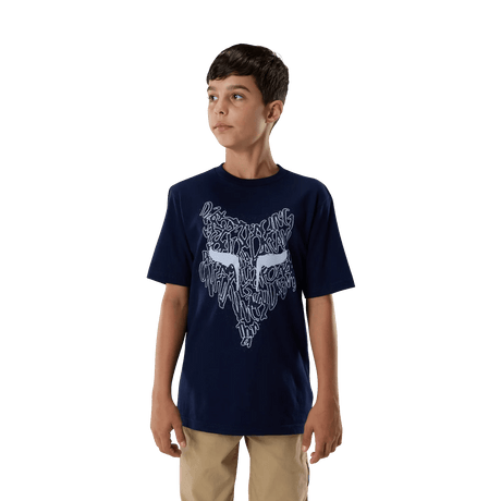 Fox Youth Boys Slowburn Short Sleeve T-Shirt - Navy