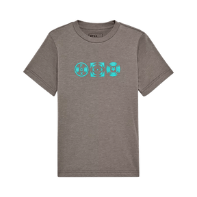 Fox Youth Boys Vision Short Sleeve T-Shirt - Heather Graphite