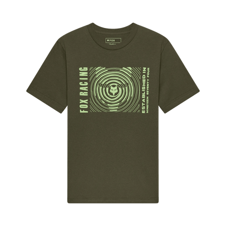 Fox Youth Boys Warped Short Sleeve T-Shirt - Dark Green