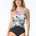 Gabar Women's High Neck One Piece Swimsuit - Black Multi