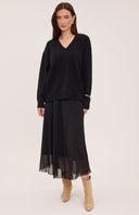 Gentle Fawn Women's Arianna Sheer Skirt - Black