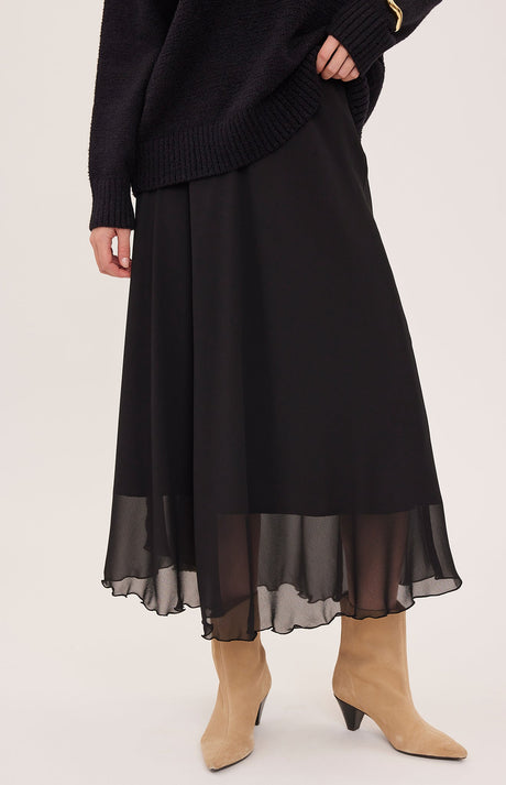 Gentle Fawn Women's Arianna Sheer Skirt - Black