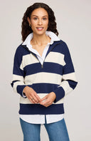 Gentle Fawn Women's Idris Long Sleeve Top - Navy Stripe