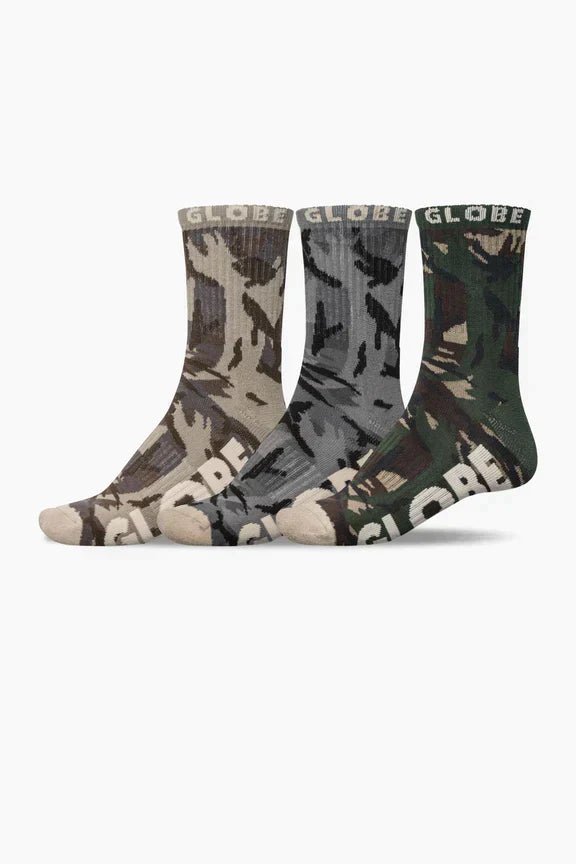 Globe Eco Crew Sock 3 Pack - A&M Clothing & Shoes