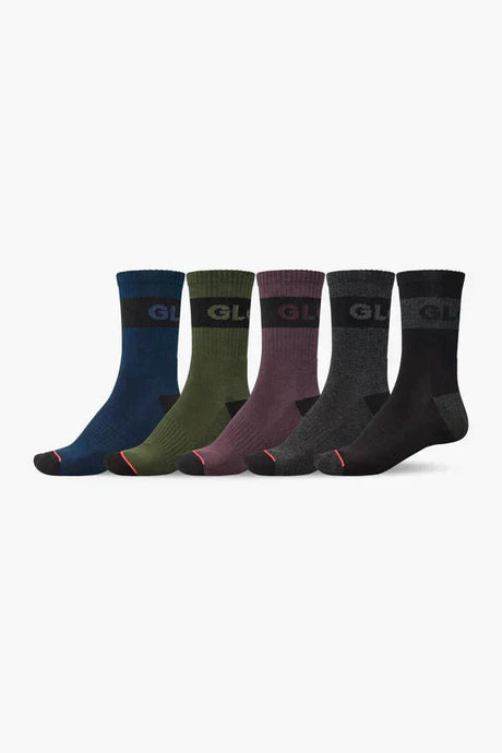 Globe Horizons Crew Sport Sock 5 Pack - A&M Clothing & Shoes - Westlock