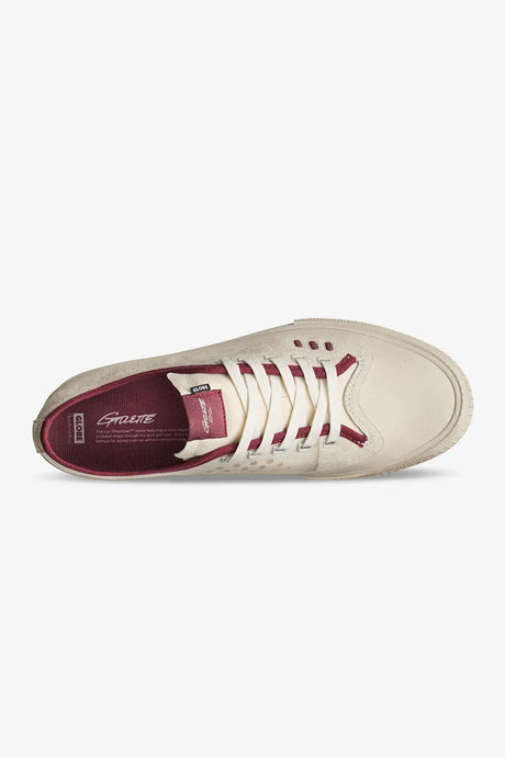 Globe Men's Gillette Skate Shoes - Cream/Pomegranate