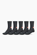 Globe Minibar Crew Sock 5 Pack - Black
