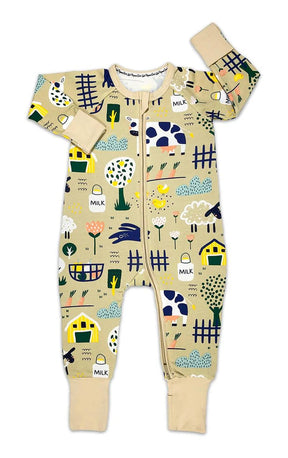 Good Luck Baby Boy/Girl Pajamas - Farm Animals