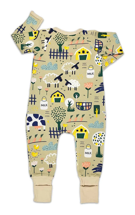 Good Luck Baby Boy/Girl Pajamas - Farm Animals