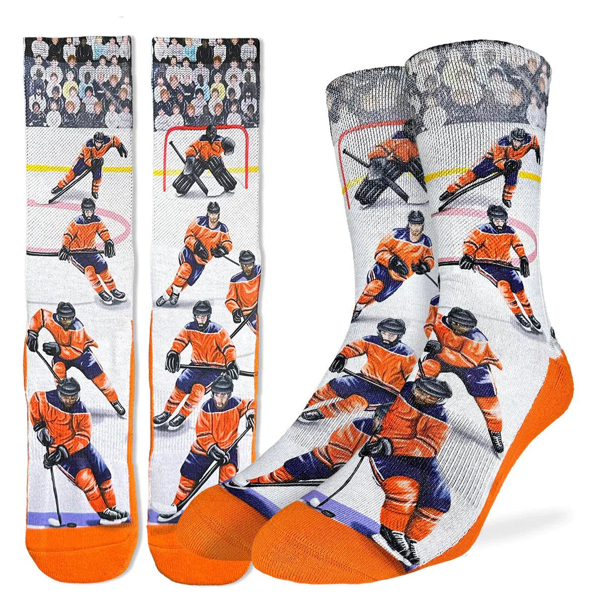 Good Luck Sock Ice Hockey Player Orange - A&M Clothing & Shoes