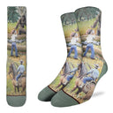 Good Luck Sock Men's Bigfoot, Patterson Gimlin Film Socks - Bigfoot