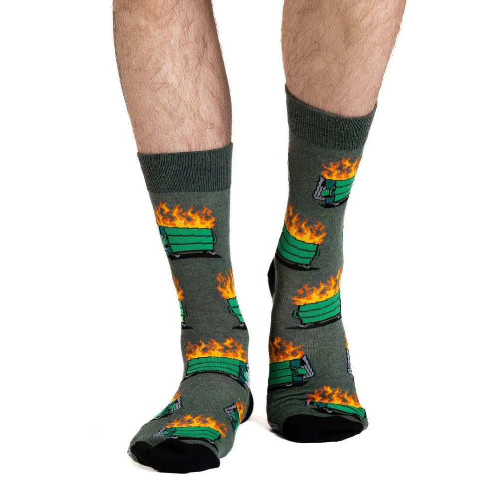 Good Luck Sock Men's Dumpster Fire - A&M Clothing & Shoes - Westlock