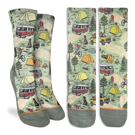 Good Luck Sock Vintage Camping Trip - A&M Clothing & Shoes