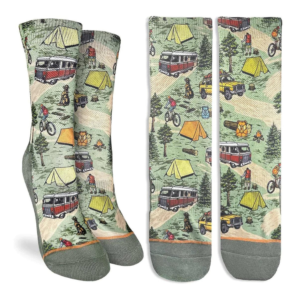 Good Luck Sock Vintage Camping Trip - Good Luck Sock - A&M Clothing & Shoes - Westlock AB