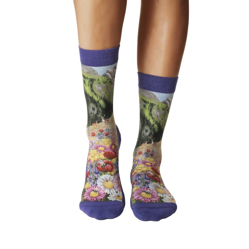 Good Luck Sock Women's Floral Meadow - A&M Clothing & Shoes - Westlock