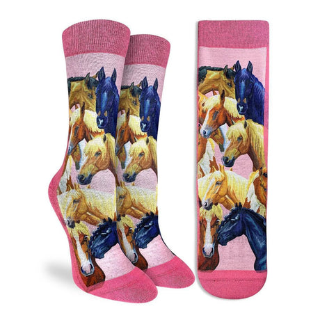 Good Luck Sock Women's Horses Socks - A&M Clothing & Shoes - Westlock