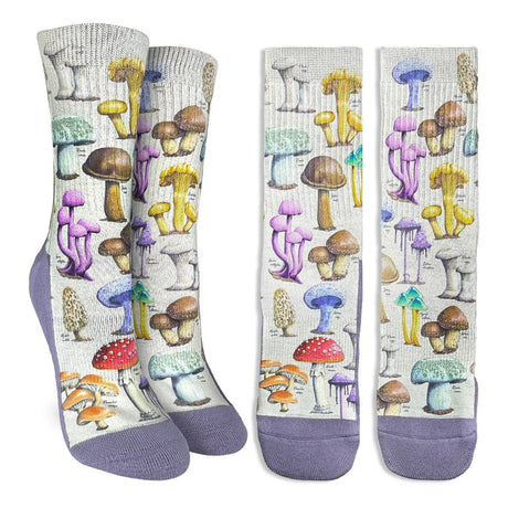 Good Luck Sock Women's Morphology of Mushrooms Socks - A&M Clothing & Shoes - Westlock