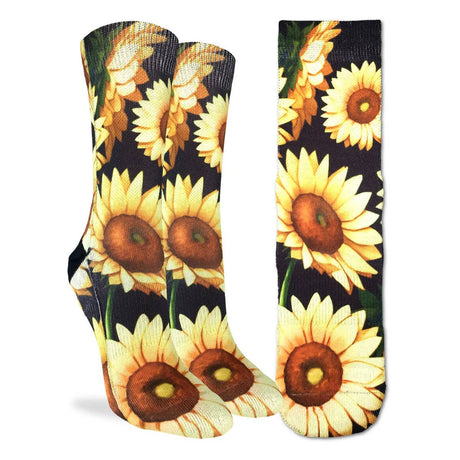 Good Luck Sock Women's Sunflowers Socks - A&M Clothing & Shoes - Westlock